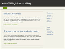 Tablet Screenshot of blog.articlewritingclicks.com